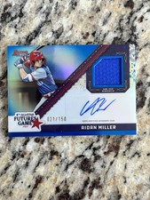 2024 Bowman's Best Aidan Miller MLB All-Star Futures Game Chrome Auto /150