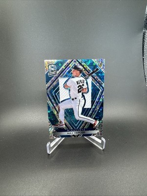 MAX KEPLER /99 - 2020 Panini Spectra Blue Neon Prizm Game-Used Patch #92 Twins