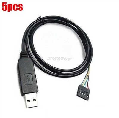 5Pcs Usb To Serial Adapter Module 6Pin Ftdi FT232RL Ttl RS232 Arduino Cables sb