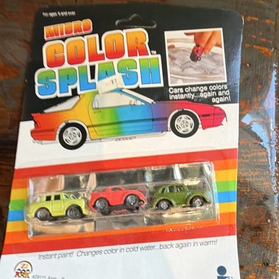 Intex Recreation Micro Color Splash Diecast Cars Color Changing 1989