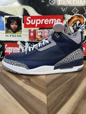 Nike Air Jordan 3 Retro Georgetown/Midnight Navy/Cement Grey CT8532-401 Men s 12