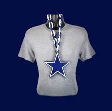 Dallas Cowboys Fan Chain Pendant 5+ Necklace Colors NFL Football Chiristmas Gift
