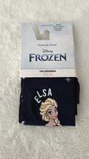 Calzedonia Kids Disney Frozen Elsa Girls Tights Navy 8-10 NWT