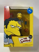 2002 Playmates Simpsons Faces of Springfield Moe Deluxe Action Figure NOS