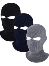 Full Face Cover Knitted Balaclava Face Mask Winter Ski Mask for Winter Adult ...