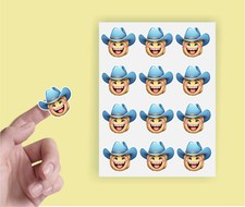 x24 Happyface Emoji sticker Envelope Seal Craft Vinyl Stickers ht320