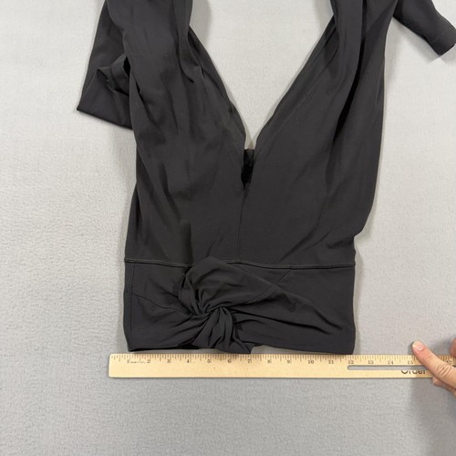 Lululemon Leggings Womens 4 Black High Rise Yoga Twist Waist Athletic Gym - Picture 7 of 8