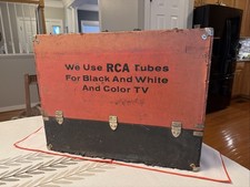 RCA Receiving Tubes For Black, White Color TV Repair man Service Box 117 Tubes