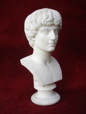 ANTIQUE 19TH C ITALIAN CARRERA MARBLE BUST IN CLASSICAL STYLE DATED ROMA 1860