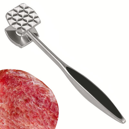 Meat Tenderizer, Heavy Duty Multi Sided Meat Pounder Hammer with Comfortable-...