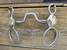 Double Ring Floral or Cactus Design Western Large Concho Bit