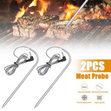 2PCS Replacement Probe Meat Temperature for PT1000 Pit Boss Pellet Grill Smokers