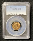 1955-S Lincoln Wheat Cent PCGS MS65 RD