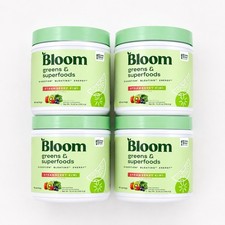 4PK Bloom Nutrition Greens & Superfoods Powder 10.24 Oz Ea Strawberry Kiwi