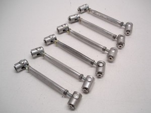 6 NASCAR ALUMINUM REAR SPOILER MOUNTS BRACES ADJUSTERS RACE CITY MACHINE #438