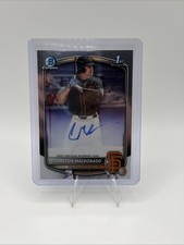 2025 Bowman Draft Chrome Cameron Maldonado Base Auto #CPA-CMA Giants
