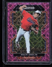Mack Anglin 2022 Panini Prizm Draft Picks #PDP205 Neon Pink Velocity Prizm
