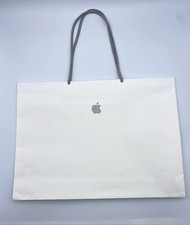 Authentic Apple Store Paper Logo Shopping Gift /Bag 15.5  W x 11.25  H x 3  D EMPTY
