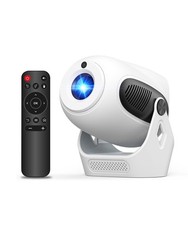 Android 14 WiFi 6 BT 5.0 Portable Native 720P 4K Support Smart Home Projector