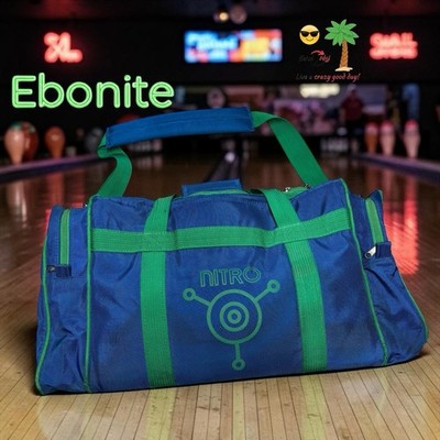 Ebonite Nitro 2 Ball Bowling Ball Soft Side Bag Detachable Nitro Side Pouch L K
