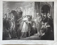 - Antique Engraving Shakespeare King Henry the Eighth  Act IV, Scene II 1798