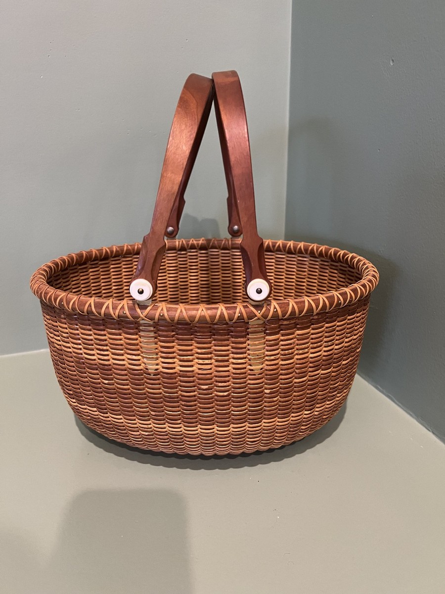 demodee BELL ナンタケット Nantucket Basket - Double Swing Handle, Signed by Ainsley Rockwood
