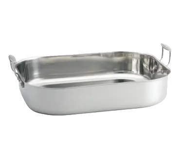 TableCraft CW2034 Stainless Steel 11 qt. Roasting Pan w/ Brushed Finish