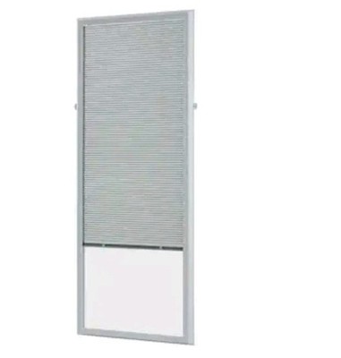 ODL Add On Blinds for Raised Glass Door 24x66 Full View White Light Filtering 