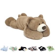 24 Weighted Teddy Bear Plush Toy for Kids Adults - Soft Brown Body Pillow