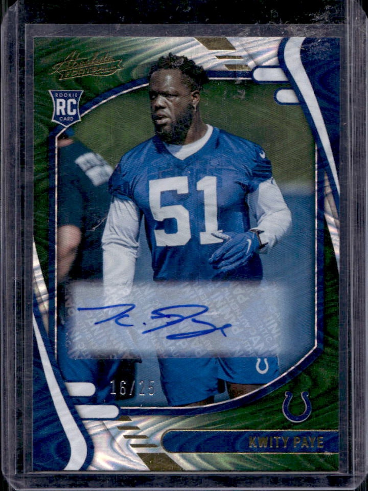 Kwity Paye Panini Absolute #150 Signature-Green Waves