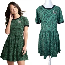 Disney x Her Universe Haunted Mansion Wallpaper Dress Plus 0X Gothic Whimsy