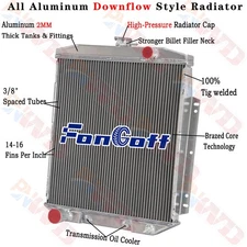 Aluminum 3 Rows Radiator For 1954-1956 Ford Country Squire Fairlane Victoria AT