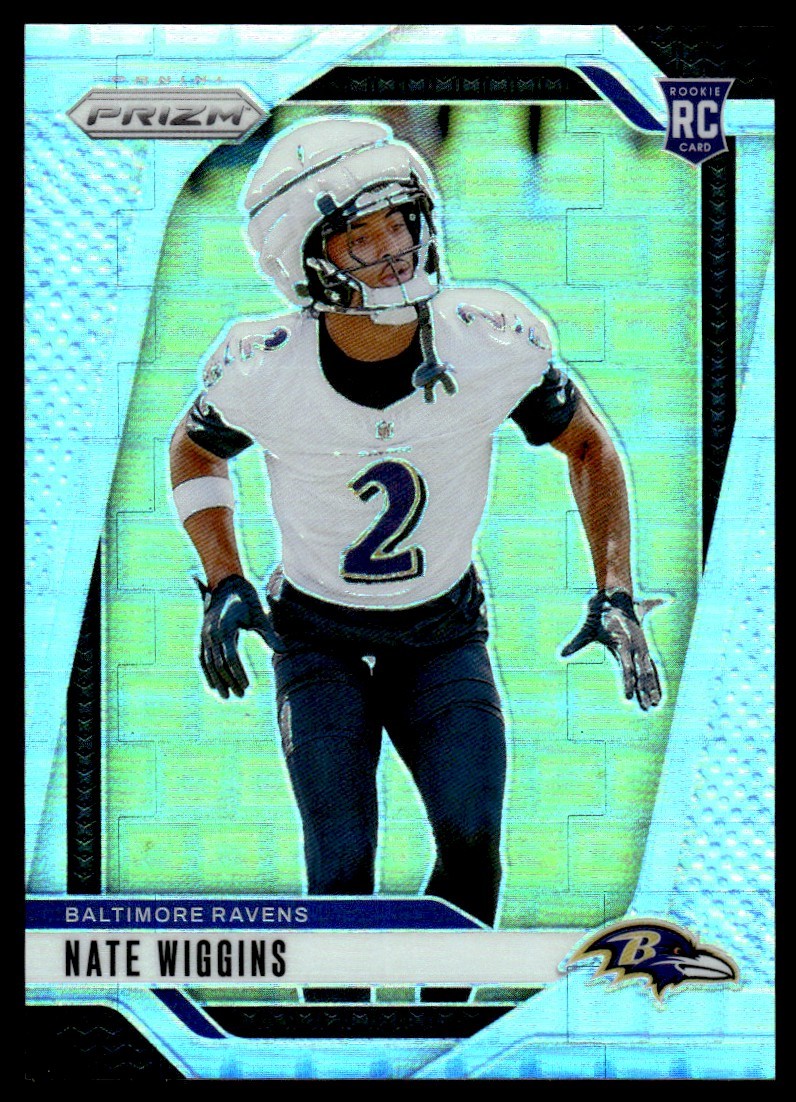 2024 Panini Prizm Pandora Nate Wiggins Rookie 039/400 Baltimore Ravens #380