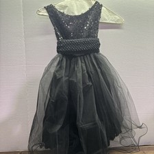 NWT Sequin Kids Dream Long Tulle Flower Girl Dresses Kids Wedding Birthday 5-6