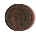 Antique 1898 USA Indian Head Cent Penny, Small Letters