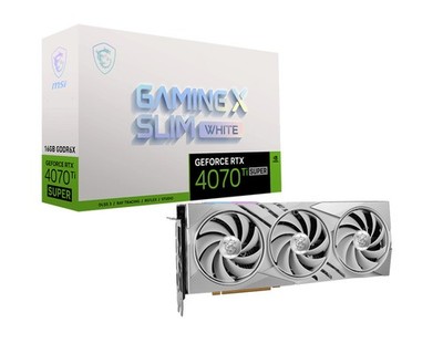 MSI GeForce RTX 4070 Ti Super GAMING X SLIM White 16G GDDR6X Graphics card