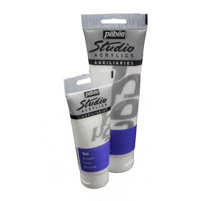 Pebeo Studio Gel Tube 100ml 250ml Matt Glanz Acrylfarbe Art Medium Gel