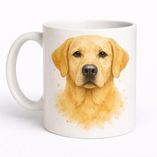 Yellow Labrador Mug Brew Crew Gifts White Ceramic 11 Oz Double Sided