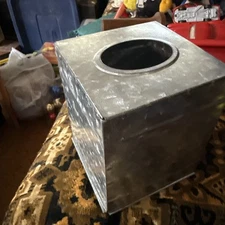 Tissue Box Cover Square Rustic Galvanized Metal Tissue Box Holder
