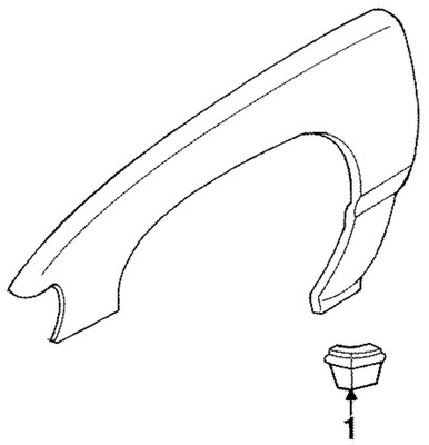 Genuine GM Body Side Molding 03526928