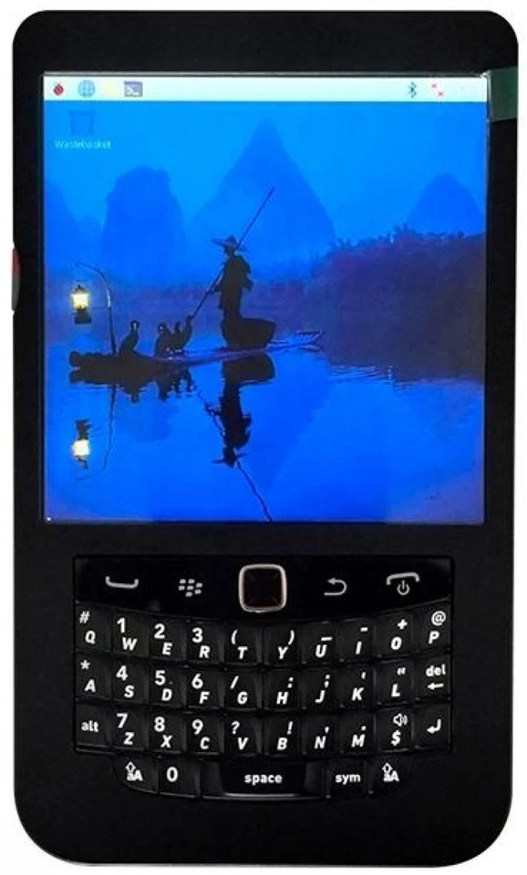 BerryBase HackberryPi Zero Linux tragbares Cyberdeck, 4" TFT-Display,