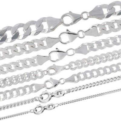 Silberkette Echt 925 Sterlingsilber Panzerkette Halskette Schmuck Collier GERMAN