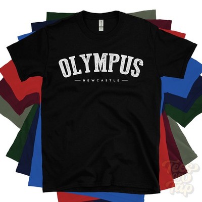 OLYMPUS NEWCASTLE T-SHIRT King Washington USA Retro Uni Style Heimatstadt Geschenk
