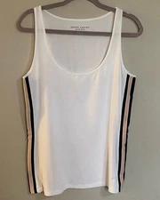 Athleta x Derek Lam 10 C Racing StripesLayer Up Fitted Tank Size Large