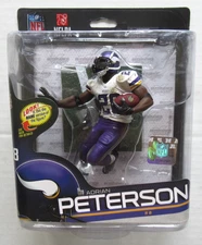 MCFARLANE NFL SERIES 34 VIKINGS RB ADRIAN PETERSON 6" FIGURE NEW SEALED