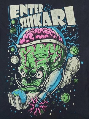 2003 Enter Shikari Alien Brain Monster MySpace ERA Band Shirt Full Size MI380