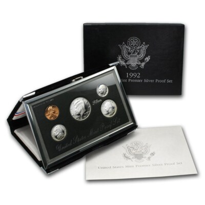 1) 1992 United States Premier Silver Proof Set in Original Box