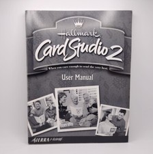 Vintage Hallmark Card Studio User Manual Sierra Home 2000 Manual Only