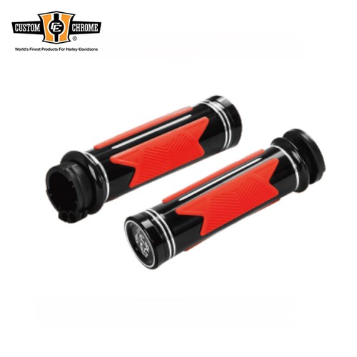 Empuñaduras de manillar de 1"" aptas para cable de acelerador Harley Softail Sportster Dyna - Imagen 1 de 9