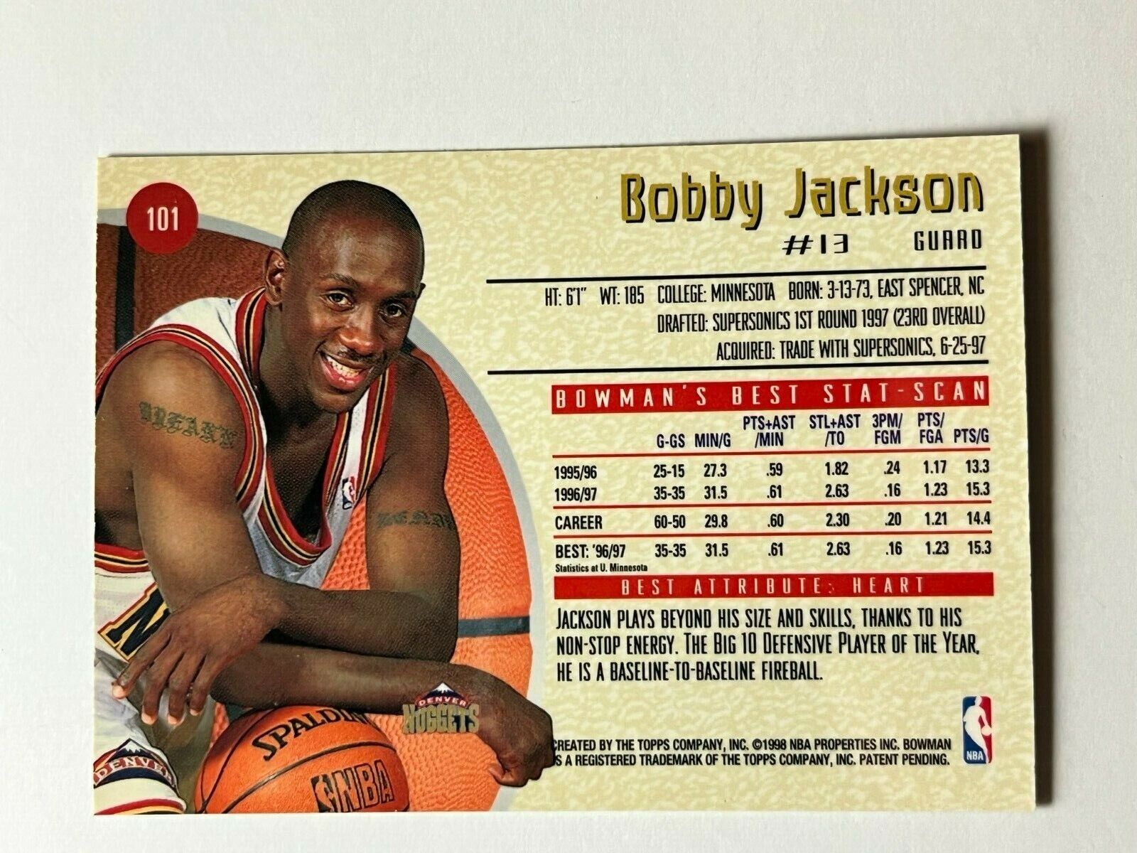 パステルオリーブ NBA SKY BOX STAR RUBY RC/50Bobby Jackson | www 
